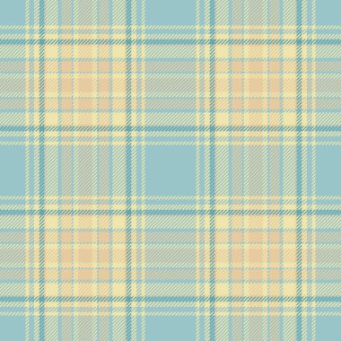 Halı tekstil vektör tartan, iplik kontrol kumaşı. Site dokusu pastel ve soluk altın rengi palette dikdörtgen arkaplan ekoseli.