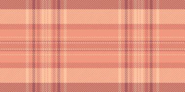 Sert tartan deseni, süslemesiz vektör kumaşı. Kırmızı ve turuncu renk paletinde Arapça tekstil arkaplanı.
