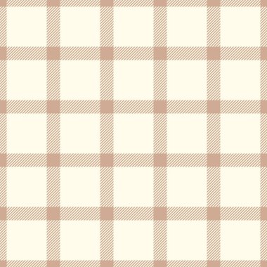 Zarif bej ve krem rengi ekose desenli. Tekstil tasarımı, web sitesi geçmişi, ambalaj ve kırtasiye için mükemmel. İnce doku görsel ilgi ekliyor.