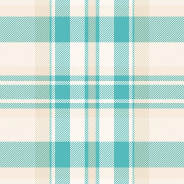Popüler arka plan kalıpları kusursuz, özel kumaş kontrol ekoseli. Işık ve gök mavisi paletinde sonsuzluk vektör dokusu tartan tekstil.