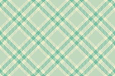 Renkli şablon, pürüzsüz, ekose kumaşlı. Fabrika tartan tekstil dokusu ışık ve nane rengi paleti.