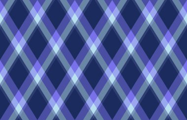 Argyle seamless pattern of geometric rhombus. Harlequin check wallpaper design. Vector classic diamond shaped textile material for web background, print fabric clothing, sweater, wrapping paper, gift card, invitation. clipart