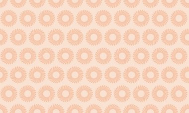 Zarif şeftali tonlu dairesel desen. Geçmişi, tekstili ya da web sitesi tasarımı için mükemmel. İnce, tekrarlayan tasarım karmaşık bir estetik sunar. Markalaşma veya yazdırma projeleri için ideal.