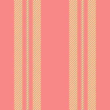 Dayanıklı model arka plan pürüzsüz, battaniye çizgileri çizgili vektör. Menü tekstil dikey dokusu kırmızı ve sarı renk paleti ile.