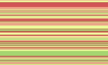 Pastel kırmızı, yeşil ve sarı renkli parlak yatay çizgiler. Arka planlar, web sitesi tasarımı, tekstil baskıları ya da neşeli, modern estetiğe ihtiyaç duyan her proje için mükemmel..