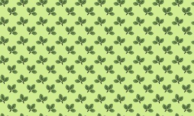 Soluk yeşil arka planda şekillendirilmiş yeşil yaprakların kusursuz deseni. Tekstil tasarımı, duvar kâğıdı, ambalaj ya da yeni, doğal bir estetiğe ihtiyaç duyan her proje için mükemmel..