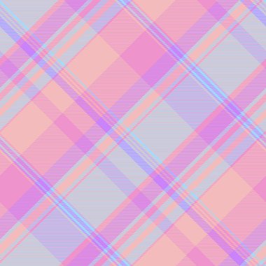Kanadalı tartan vektör tekstili, pijama arka plan deseni. Resim denetimi ekose kumaş pürüzsüz açık ve pembe renk paletinde.