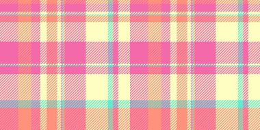 Vibrant pastel plaid pattern in pink, orange, and mint green.  Perfect for textile design, fashion, website backgrounds, and scrapbooking projects. clipart