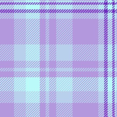 Pastel mor ve açık mavi ekose desenli. Tekstil, moda, web sitesi geçmişi ya da yumuşak ve şık bir dokuya ihtiyaç duyan her tasarım için mükemmel. Kolay uygulama için kusursuz tekrarla.