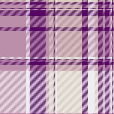 Zarif mor ve bej desenli. Tekstil tasarımı, giysi, dekor ya da web sitesi geçmişi için mükemmel. İnce çapraz çizgiler doku ve görsel ilgi ekler.