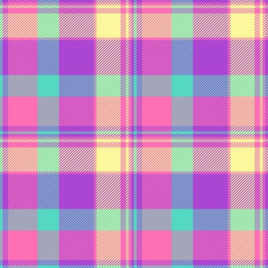 Canlı pastel ekose desenli. Tekstil tasarımı, moda, web siteleri ve ambalaj için mükemmel. Neşeli ve modaya uygun, bu pürüzsüz dokusu biraz oyuncu bir incelik katıyor..