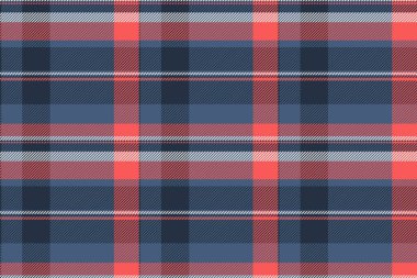 Şık mercan ve lacivert ekose desenli. Tekstil tasarımı, moda, web sitesi geçmişi ya da ambalaj kağıdı için mükemmel. Canlı renkler ve klasik bir kontrol tasarımı çok yönlü kullanım sunar.
