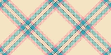 Manzara kontrolü arka plan kumaşı, doku tekstil vektörü çizimi. Doğum günü kartı desenli, dikdörtgen ekose ve kırmızı renk paleti.