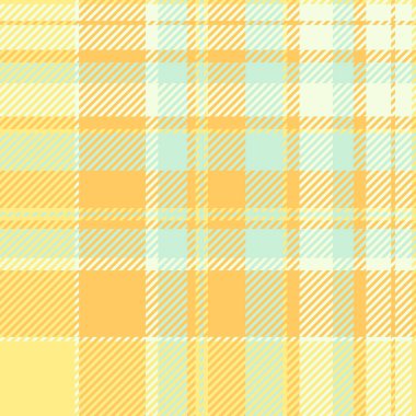 Düz kumaş, dikişsiz, bebek tartan desenli ekose. Işık ve kehribar renk paletinde çeşitli vektör dokusu denetimi.