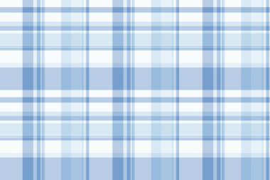 Döşeme tekstil vektör kontrolü, panjabi tartan desenli kumaş. Yatak arkaplanı ekosesiz desen ışık ve cyan renk paleti.