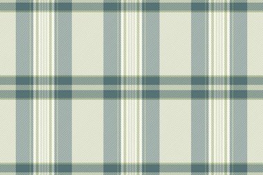Ev yapımı tekstil dikişsiz desen, uk arkaplan vektör kumaşı. Beyaz ve pastel renk paletinde resmi desen tartan kontrol ekoseli.