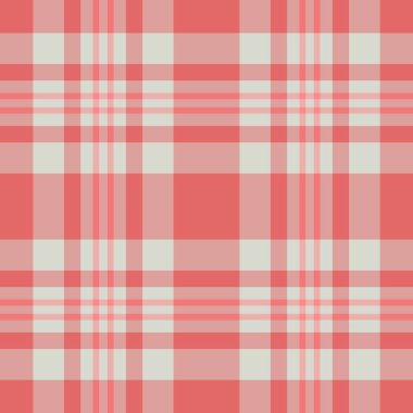 Zarif mercan ve ekose desenli krema. Tekstil tasarımı, web sitesi geçmişi ya da el işi projeleri için mükemmel. Kusursuz tekrarlama dokusu çok yönlü tasarım uygulamaları sunar.