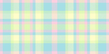 Arkaplan vektör tartanı, doku kontrolü kumaşı. İngiltere 'nin kusursuz tekstil desenli ekoseli hafif ve limonlu şifon rengi paleti.