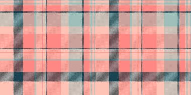 Yaratıcı bir özgeçmiş kontrolü, ekose desenli kumaş giyme. Pijama ekose vektör dokusu ışık ve kırmızı renk paletinde.