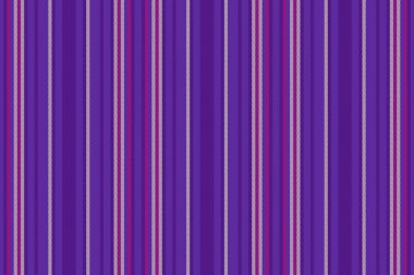 Tişört çizgileri tekstil çizgileri, İngiliz dikey dokusu kumaşı. Mor ve açık renk paletinde Afrika kusursuz vektör arkaplan deseni.