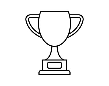 Klasik bir kupanın temiz çizgisi çizimi. Başarı, başarı ya da zafer sembolüne ihtiyaç duyan web siteleri, sunumlar ya da bilgi grafikleri için mükemmel.