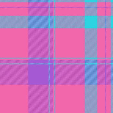 Canlı pembe, mor ve mavi ekose desenli. Moda, tekstil ve web tasarım projeleri için mükemmel. Neşeli ve modaya uygun, kusursuz bir doku. Arka planlar, baskılar ve daha fazlası için ideal..