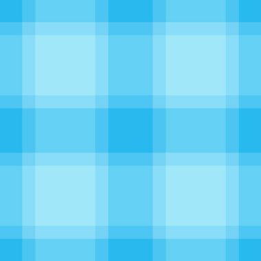 Endüstriyel tekstil dokusu, kavramsal vektör kumaş ekoseli. Cyan renk paletinde kusursuz arka plan tartan kontrolü.