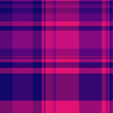 Canlı mor ve pembe ekose desenli. Moda, tekstil, web sitesi geçmişi ya da cesur, geometrik dokuya ihtiyaç duyan her tasarım için mükemmel..