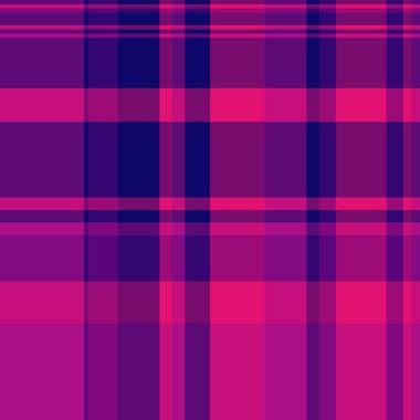 Canlı pembe ve mor ekose desenli. Moda, tekstil ve web sitesi geçmişi için mükemmel. Modern ve şık tasarım, projelerinize cesur bir grafik ögesi eklemek için ideal.