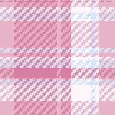 Tekstil olmayan yakın çekim vektörü, oktoberfest tartan dokusu deseni. Ticari ekose kumaş kontrol arka planı açık ve pembe renk paleti.