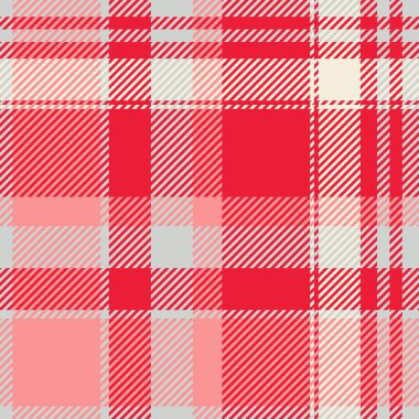 Canlı kırmızı ve pembe ekose desenli, tekstil tasarımı, giyimi veya web sitesi geçmişi için mükemmel. Yumuşak, romantik bir dokunuşu olan zarif geometrik doku..