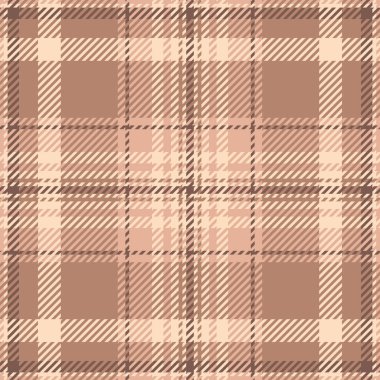 Resimli arka plan vektör tekstili, grafik desenli ekose desen. Soyunmuş kumaş, turuncu ve açık renk paleti ile tartanı kontrol et..