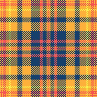 Canlı turuncu ve ekose desenli. Tekstil tasarımı, moda, giyim veya web sitesi geçmişi için mükemmel. Bu pürüzsüz doku klasik ekoseli kumaşa cesur ve modern bir bakış açısı sunuyor..