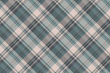 60 'lar ekose kumaşı, post vektör tartan arkaplanı kontrol eder. Pastel ve gri renk paletinde eski desensiz kumaş dokusu.