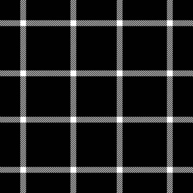 Törensel doku kontrolü, ince kumaş dikişsiz. Siyah beyaz renk paletinde ana desen tartan ekose vektörü.