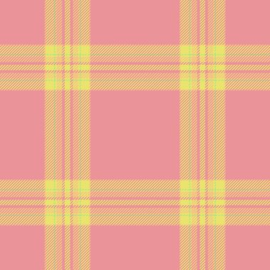 Pastel pembe ve sarı ekose desenli. Kusursuz tekstil tasarımı. Moda, ev dekorasyonu ve web sitesi geçmişi için ideal. Yumuşak, zarif estetik bahar ya da yaz projeleri için mükemmel.
