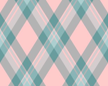 Zarif pastel, pembe, deniz mavisi ve gri köşegen deseni. Tekstil tasarımları, web sitesi geçmişi ya da moda projeleri için mükemmel. Kusursuz tekrarlama çok yönlü tasarım seçenekleri yaratır.