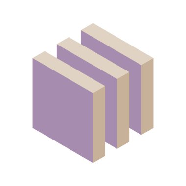 Üç pastel renkli bloğun soyut izometrik çizimi. Sunumlar, web sitesi afişleri veya minimalist tasarımlar için büyüme, veri veya yapı kavramları için mükemmel.