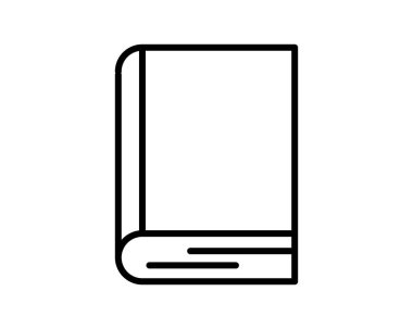 Kapalı bir kitabın temiz çizim çizimi. Web siteleri, uygulamalar, eğitim materyalleri ya da basit, modern bir kitap ikonuna ihtiyaç duyan her proje için mükemmel. Çeşitli uygulamalar için uygun çok yönlü tasarım.