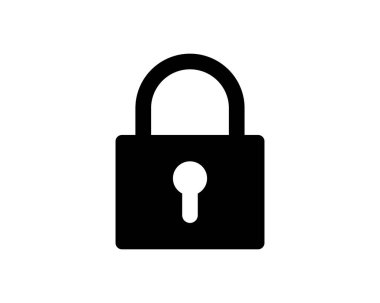 Basit, koyu siyah asma kilit ikonu. Güvenlik veya gizlilik sembolü gerektiren internet siteleri, uygulamalar ve sunumlar için mükemmel. Temiz tasarım çok yönlülüğü ve kolay okunabilirliği sağlar.