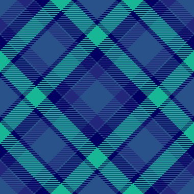 Deniz mavisi ve deniz mavisi şeklinde çarpıcı çapraz ekoseli desen. Tekstil tasarımı, moda veya web sitesi geçmişi için mükemmel. Çeşitli projelerde çok yönlü kullanım için kusursuz bir tekrarlama.