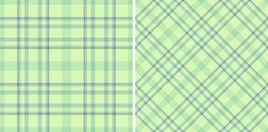 Pastel yeşili ekose desenler, tekstil tasarımı, hatıra defteri ya da web sitesi geçmişi için mükemmel. İki farklı ama uyumlu stil çok yönlülük sunuyor. Kolay uygulama için kusursuz tekrarla.