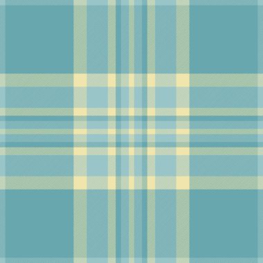 Meslek kumaş tartan arka plan, panço dikişsiz kumaş ekose. Cyan ve Pastel renk paletinde ulusal denetim desenli tekstil vektörü.