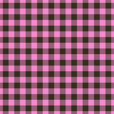 Canlı pembe ve koyu kahverengi bufalo desenli. Tekstil tasarımı, moda, web siteleri ya da neşeli, kırsal bir dokuya ihtiyaç duyan her proje için mükemmel. Sonsuz uygulamalar için kusursuz yineleme.