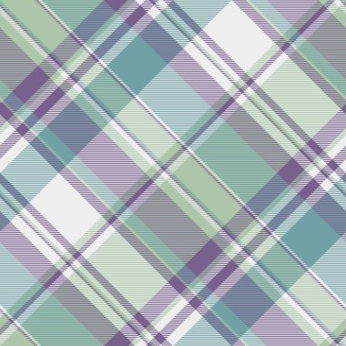 Yumuşak yeşiller, morlar ve maviler içinde zarif pastel ekose desenli. Tekstil tasarımı, duvar kağıdı ya da web sitesi geçmişi için mükemmel.