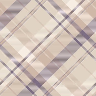Bej ve leylak renginde zarif nötr ekoseli desen. Tekstil tasarımı, giysi, ev dekorasyonu ve markalaşma projeleri için mükemmel. İnce doku her tasarıma karmaşıklık ekler..