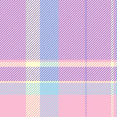 Yeniden canlanma kumaşı kusursuz arka plan, zemin tartan tekstil vektörü. Çivit ve açık renk paletinde uzun kontrol desenleri ekoseli desen.
