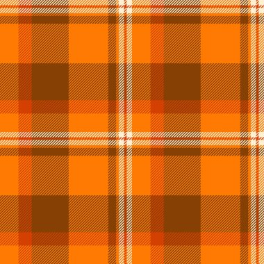 Canlı turuncu ve kahverengi ekose desenli. Sonbahar tasarımları, tekstil, giysi ya da web sitesi geçmişi için mükemmel. Bu pürüzsüz doku kırsal ama modern bir his veriyor. Düşmüş temalı projeler için ideal.
