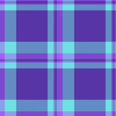 Canlı tartan arka plan vektörü, boyasız kumaş. Desen denetimi kalıbını çivit ve gök mavisi renk paletine yerleştir.