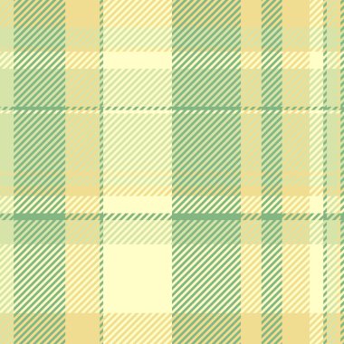 Yeni, pürüzsüz arka plan, papatya desenli tartan kumaş. Işık ve pastel renk paletinde özelleştirilebilir tekstil desenli vektör.